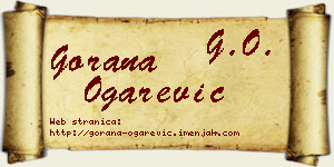 Gorana Ogarević vizit kartica